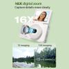 Acouto 48MP 1080P Digital Camera for Teens, Auto Focus 16X Zoom with LED Fill Light, 2.8 Inch Rotatable Screen, for Students, Friends with 4 Games, MP3 Player (White) view 2