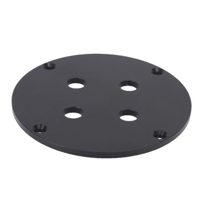 Audio Wall Plate Aluminum Alloy 4 Position Speaker Binding Post Wall Terminal Plate for Dual 1/4 in Headphone Jacks (Black)