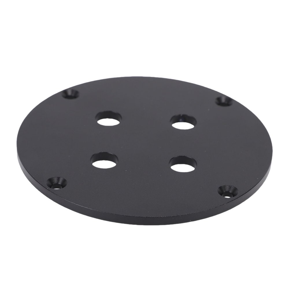Audio Wall Plate Aluminum Alloy 4 Position Speaker Binding Post Wall Terminal Plate for Dual 1/4 in Headphone Jacks (Black)