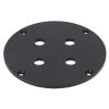 Audio Wall Plate Aluminum Alloy 4 Position Speaker Binding Post Wall Terminal Plate for Dual 1/4 in Headphone Jacks (Black) view 2