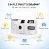 Disposable Film Camera, Single Use 27 Exposures 35mm Color Film, Built - in Flash - Nostalgic Aesthetic, Perfect for Weddings and Travel view 3