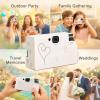 Disposable Film Camera, Single Use 27 Exposures 35mm Color Film, Built - in Flash - Nostalgic Aesthetic, Perfect for Weddings and Travel view 4