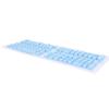 132 Keys French Keyboard Keycaps, Mechanical Keyboard Keycaps Set, Minimalist Design with Premium ABS Material for 61 64 68 84 87 96 98 100 104 108 Keyboards, Backlit Compatible (Blue) view 2