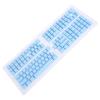 132 Keys French Keyboard Keycaps, Mechanical Keyboard Keycaps Set, Minimalist Design with Premium ABS Material for 61 64 68 84 87 96 98 100 104 108 Keyboards, Backlit Compatible (Blue) view 3