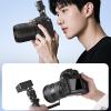 180Adjustable Camera Flashing Adapter with PC Terminals Port and Elevated Mount for DSLR Optimal Lighting Positioning Adjustable Bracket view 2