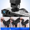 180Adjustable Camera Flashing Adapter with PC Terminals Port and Elevated Mount for DSLR Optimal Lighting Positioning Adjustable Bracket view 3