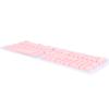 132 Keys French Keyboard Keycaps, Mechanical Keyboard Keycaps Set, Minimalist Design with Premium ABS Material for 61 64 68 84 87 96 98 100 104 108 Keyboards, Backlit Compatible (Pink) view 2