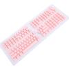 132 Keys French Keyboard Keycaps, Mechanical Keyboard Keycaps Set, Minimalist Design with Premium ABS Material for 61 64 68 84 87 96 98 100 104 108 Keyboards, Backlit Compatible (Pink) view 3