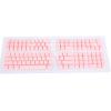 132 Keys French Keyboard Keycaps, Mechanical Keyboard Keycaps Set, Minimalist Design with Premium ABS Material for 61 64 68 84 87 96 98 100 104 108 Keyboards, Backlit Compatible (Pink) view 4
