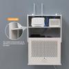 Router Storage Box, Large Capacity Wall-Mounted Cable Management Rack for WiFi Routers, Wires, and TV Set-Top Boxes view 4