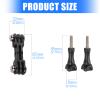 Aluminum Double Twin Mount Adapter for 13/12/11/10/9/8/7/6/5/4 Action Camera Adapter Replacement Camera view 3