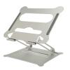 Portable Aluminum Alloy Laptop Stand, Adjustable Computer Stand for Laptop, Foldable Laptop Riser with Anti Slip Silicone Pad, Hollow Design for Better Cooling, Lightweight view 2