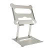 Portable Aluminum Alloy Laptop Stand, Adjustable Computer Stand for Laptop, Foldable Laptop Riser with Anti Slip Silicone Pad, Hollow Design for Better Cooling, Lightweight view 3