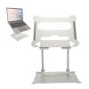 Portable Aluminum Alloy Laptop Stand, Adjustable Computer Stand for Laptop, Foldable Laptop Riser with Anti Slip Silicone Pad, Hollow Design for Better Cooling, Lightweight view 4
