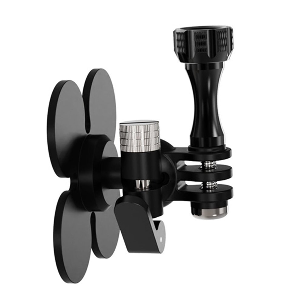 2. Reinforced Mount Tripod Base with Full Rotation 3-Way Clamp & 300g Bearing for Action Cameras Strong Helmet Camera Mount