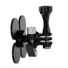 2. Reinforced Mount Tripod Base with Full Rotation 3-Way Clamp & 300g Bearing for Action Cameras Strong Helmet Camera Mount view 1