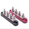 1 Set 4 Stud Power Distribution Terminal Block 150 Amp 48 Volt DC High Current Post 2 to 16 AWG Compatible for Marine and Automotive Wiring view 1
