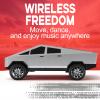Futuristic Shapes Truck Bluetooth Speaker with LED Display Screen  TWS Stereo, FM Radio, USB/TF Playback, LED Headlights, Built-in Mic, Gift for Car Lovers, Model Collectors & Tech Fans (Silver) view 3