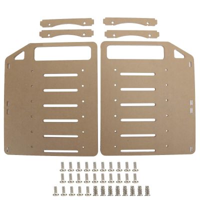 Bognajin Acrylic Hard Drive Bracket YJ - Y6F - 002, DIY 3.5in Hard Disk Shelf, Transparent HDD Cage with 2 Cooling Fans, Fixes Six 3.5in Hard Drives, Includes Screws and Installation Kit fo