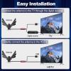2026 TV Antenna for Smart TV, Digital Antenna Indoor with Magnetic Base for Local Channels, 360 Reception Long Range, Supports 4K 1080p HDTV, 16.66FT Cable, Easy Installation for Smart/Old TVs view 4