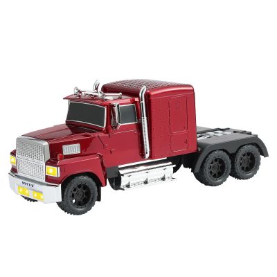 WSTER American Truck Bluetooth Speaker with HD Sound, TWS Pairing, LED Party Light, Operation Panel, Built-in Mic, Portable Car Model Speaker for Parties, Beach, Outdoor Activities (RED)