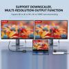 8K HDMI Splitter 1 in 2 Out 4k@120Hz 1x2 hdmi 2.1 Splitter for Dual Monitors (Not Extend) Support 8k@60Hz,4:4:4,48 Gbps,EDID,Auto Down Scaler, HDCP 2.3, VRR, HDR10+ for PS5Laptop,HDTV,Projector view 4