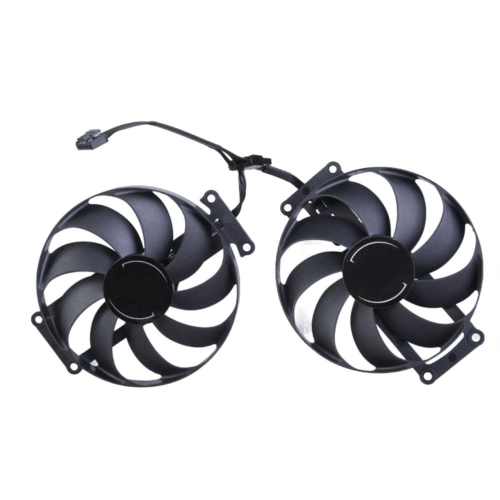 1Pair 90mm Graphics Card Cooling VGA Fan CF9010U12D 6Pin 12V Coolers Fan for RX6600 6600XT 6700XT