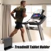 Acrylic Book Stand - 16x18x6.3cm Transparent Tablet Holder, Adjustable Bracket Rack Attachment | Versatile Desk Mount Support for Work Gym Bikes Exercise Study Stepper Stationary Reading Display view 2