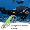 Double Reef Hook - Stainless Steel Hook Diving Hooks,Stable Safety Rope & for Divers, Underwater Activities, Underwater Photography view 2