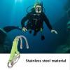 Double Reef Hook - Stainless Steel Hook Diving Hooks,Stable Safety Rope & for Divers, Underwater Activities, Underwater Photography view 3
