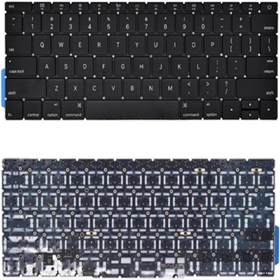 100% New Keyboard for Apple MacBook Pro A1708 EMC 2978 3164 Black Without Frame with Backlit United States US