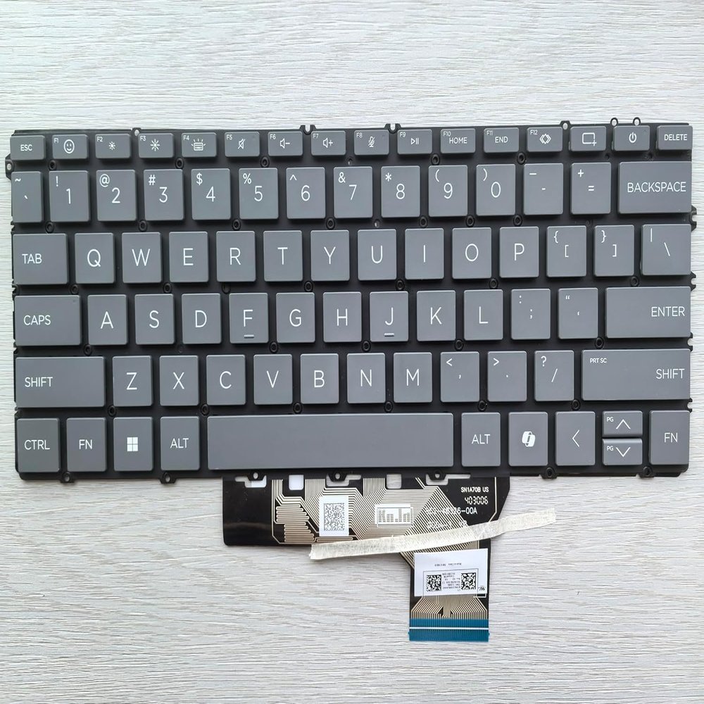 100% New New for HP Envy x360 2-in-1 16-ad 16-ad0013dx 16-AD0023DX US Keyboard Backlit Soft Grey