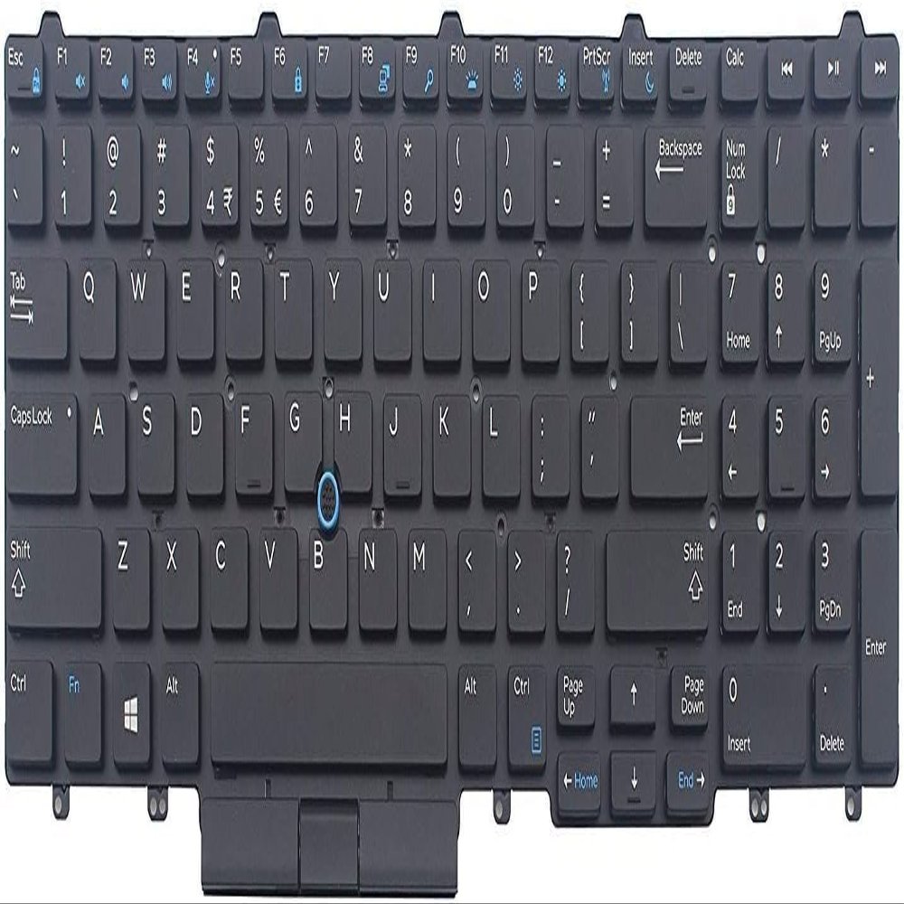 100% New New for Dell Latitude 5580 5590 5591 Keyboard Backlit Pointer US No Frame