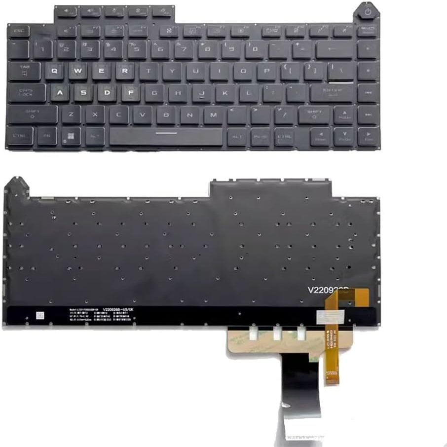 100% New Keyboard for ASUS Strix G16 G614JIR G614JVR G614JI G614JV G614JU G614JZ United States US Black with Backlit