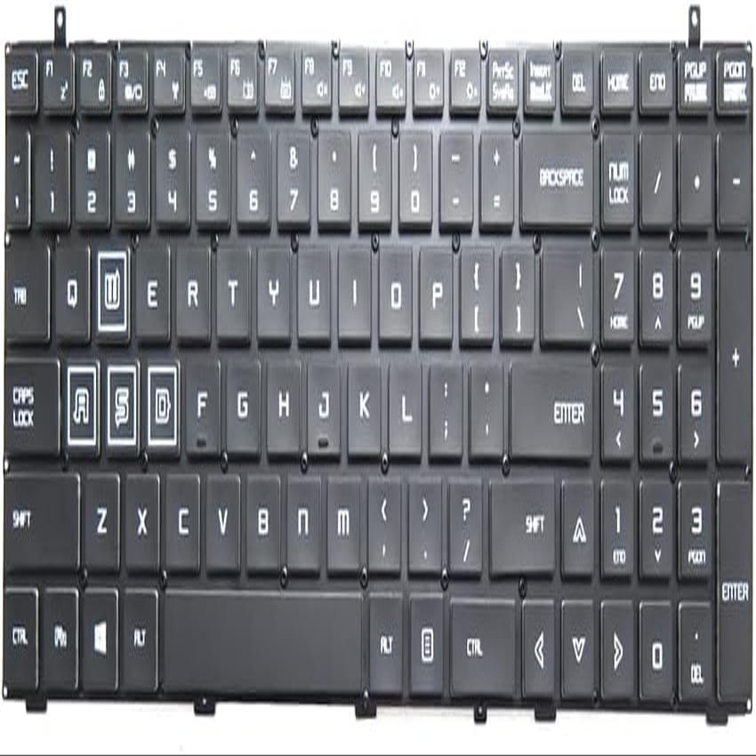 100% New Keyboard for CyberpowerPC Tracer V Gaming I17G 100 200 350 English US Black with Backlit New