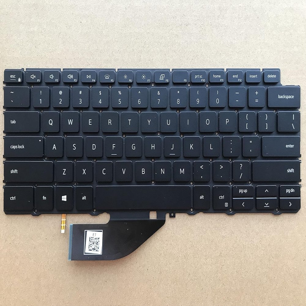 100% New New for Dell XPS 13 7390 2-in-1 04J7RW NSK-ET0BC PK132C91A00 4J7RW Convertible 13.4 inch Touch US English Keyboard Backlit
