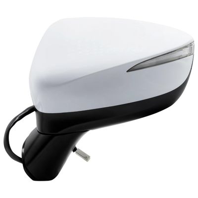 HoshiSaku Side Mirror for Mazda for CX-5 GS/GT//S/Sport/i 15-16 Power Folding Signal Bsm 9Pin Driver Left (White)