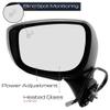 HoshiSaku Side Mirror for Mazda for CX-5 GS/GT//S/Sport/i 15-16 Power Folding Signal Bsm 9Pin Driver Left (White) view 2