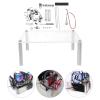 BESPORTBLE Transparent Open Air Computer Case Rack Open Frame Chassis Bracket with Stable Base Stand for Mini and Mid Tower Motherboard Testing and Assembly Easy Access and Component view 3