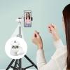 Asixxsix Mini Tripod Ball Head, 360 Degree Rotation Aluminum Knob with 1/4 Inch Screw Thread, for DSLR Camera Action Camera LED Light Microphone Tripod Monopod (White) view 3