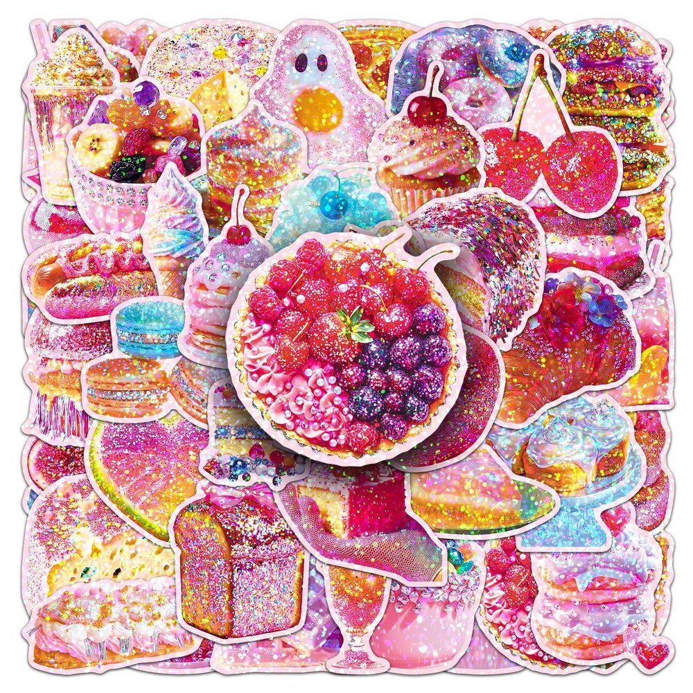 50PCS Cake Sweetmeats Stickers