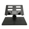 DouWen MO 360 Degree Rotating Laptop Stand, Adjustable Ergonomic Notebook Riser with Extended Base, Foldable Collapsible Laptop Holder with Anti - Slip Pads and Heat Dissipation Holes for Ho view 1
