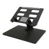 DouWen MO 360 Degree Rotating Laptop Stand, Adjustable Ergonomic Notebook Riser with Extended Base, Foldable Collapsible Laptop Holder with Anti - Slip Pads and Heat Dissipation Holes for Ho view 4
