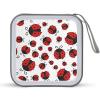 FodPand Funny Ladybug CD Case 40 Capacity CD Holder Organizer Portable Zipper DVD Collection Storage Bag Compact Cases Storage Binder Plastic Holder Disc Car Home Travel view 1