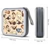 FodPand Hairy Ferret CD Case 40 Capacity CD Holder Organizer Portable Zipper DVD Collection Storage Bag Compact Cases Storage Binder Plastic Holder Disc Car Home Travel view 2