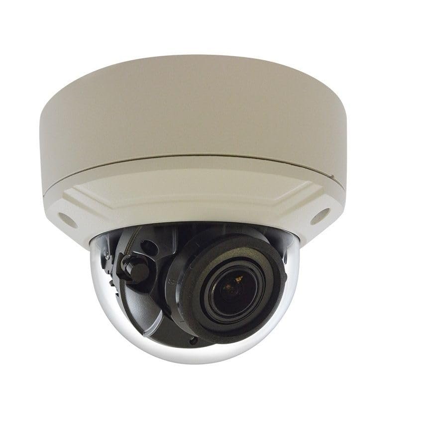 4MP Outdoor Network IR Dome Camera, Metal Housing, 2.7-13.5mm Lens, IP68 Weatherproof, 85m Night Vision, PoE/12V DC, Vandal-Proof