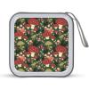 FodPand Bright Mushrooms Art CD Case 40 Capacity CD Holder Organizer Portable Zipper DVD Collection Storage Bag Compact Cases Storage Binder Plastic Holder Disc Car Home Travel view 1