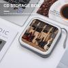 FodPand Guitar Bass Music Musical Instruments CD Case 40 Capacity CD Holder Organizer Portable Zipper DVD Collection Storage Bag Compact Cases Storage Binder Plastic Holder Disc Car Home Travel view 4