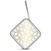 FodPand Hexa Geometric Cream Gold CD Case 40 Capacity CD Holder Organizer Portable Zipper DVD Collection Storage Bag Compact Cases Storage Binder Plastic Holder Disc Car Home Travel view 3