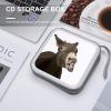 FodPand Funny Donkey CD Case 40 Capacity CD Holder Organizer Portable Zipper DVD Collection Storage Bag Compact Cases Storage Binder Plastic Holder Disc Car Home Travel view 4
